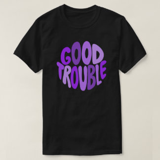 Goede Problemen Paarse Lettering T-shirt