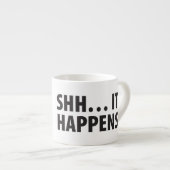 GOEDE PUPPY . HET IS GEBEURD. B&W ESPRESSO KOP (Voorkant rechts)