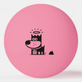 GOEDE PUPPY Ping Pong Ball . Het gebeurt... Zwart (Voorkant)