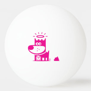 GOEDE PUPPY Ping Pong Ball . SHH... HET IS Magenta
