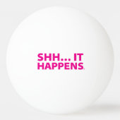 GOEDE PUPPY Ping Pong Ball . SHH... HET IS Magenta (Achterkant)
