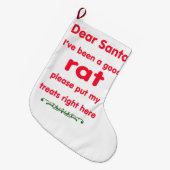 goede rat grote kerstsok (Voorkant (Hangend))