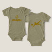 Goede redding! Baby Volleybal Outfit (Ontwerp Voorkant & Achterkant)