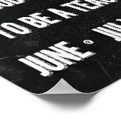 Goede redenen om leraar te zijn poster (Hoek)