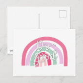 Goede regenboog doen briefkaart (Voorkant / Achterkant)