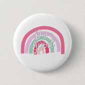 Goede regenboog doen ronde button 5,7 cm (Voorkant)