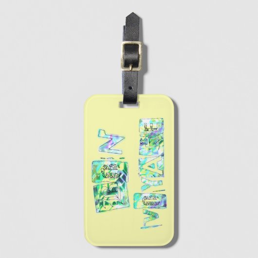 Goede reis bagagelabel (Voorkant (verticaal))