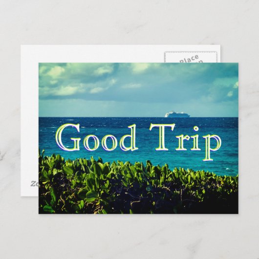 Goede reis briefkaart (Voorkant / Achterkant)