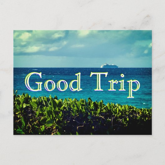 Goede reis briefkaart (Voorkant)