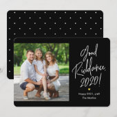 Goede Riddans Happy Nieuwjaarsfotokaarten Feestdagenkaart (Voorkant / Achterkant)