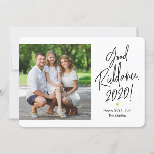 Goede Riddans Happy Nieuwjaarsfotokaarten Feestdagenkaart