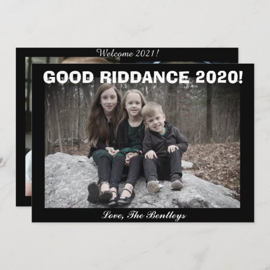 GOEDE RIJDANSE! KERSTKAART (Voorkant / Achterkant)