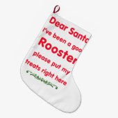 goede Rooster Grote Kerstsok (Voorkant (Hangend))