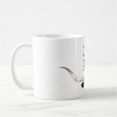 Goede rouwplezier Offerte humor Longhorn koe Koffiemok (Links)