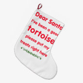 goede schildpad grote kerstsok (Voorkant (Hangend))