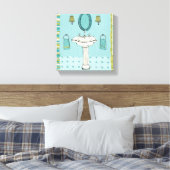 Goede schoonmaakbeurt canvas afdruk (Insitu (Slaapkamer))