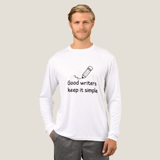 Goede schrijvers houden het simpel Tri-Blend shirt (Voorkant)