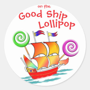 Goede Ship Lollipop Stickers