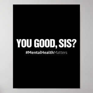 Goede SIS Geestelijke Gezondheid Menselijk Hersene Poster