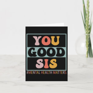 Goede SIS Geestelijke Gezondheidsproblemen Kaart