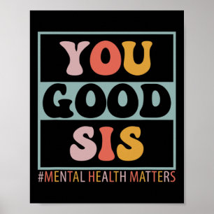 Goede SIS Geestelijke Gezondheidsproblemen Poster