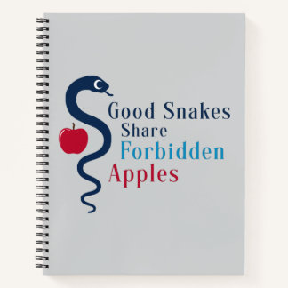 Goede Slangen Delen Verboden Appels T-Shirt Notitieboek