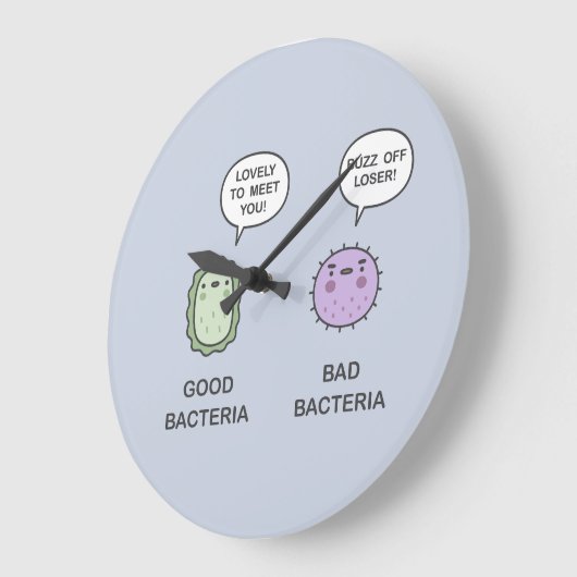 Goede, slechte bacteriën grote klok (Hoek)