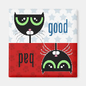 Goede / Slechte Kat - Magneet (Voorkant)
