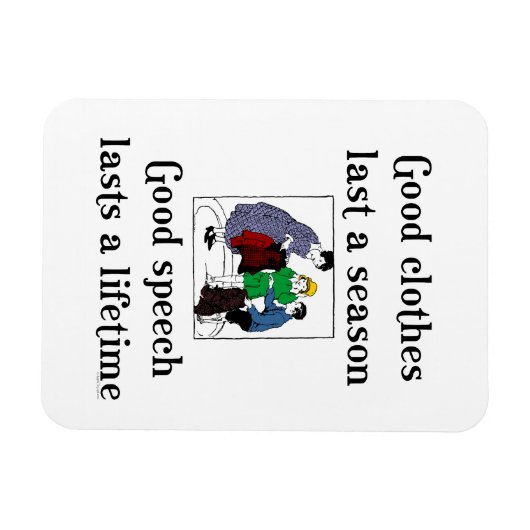 Goede Speech School Gezegde Flexi Magnet Magneet (Horizontaal)