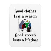 Goede Speech School Gezegde Flexi Magnet Magneet (Verticaal)