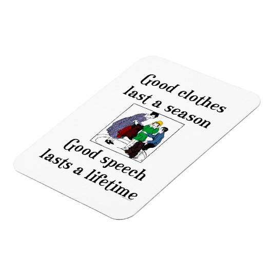 Goede Speech School Gezegde Flexi Magnet Magneet (Linkerzijde)