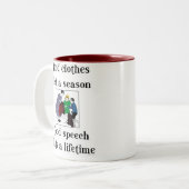 Goede Speech School Grammar Gezegde Koffie Mok (Voorkant links)