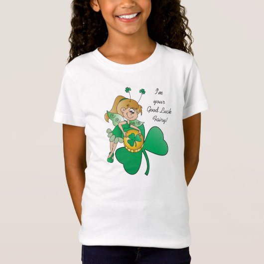 Goede 🍀 St. Patrick's Day Irish Fairy T-shirt (Voorkant)