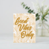 Goede steekpenningen alleen Tropisch Geel Monstera Briefkaart (Staand voorkant)