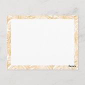 Goede steekpenningen alleen Tropisch Geel Monstera Briefkaart (Achterkant)