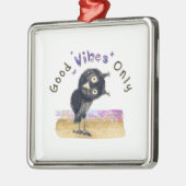 Goede steekproeven slechts met Curieuze Owl Metalen Ornament (Links)