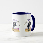 Goede steekproeven slechts met Curieuze Owl Mok (Voorkant rechts)