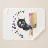 Goede steekproeven slechts met Curieuze Owl Sherpa Deken (Voorkant (horizontaal))