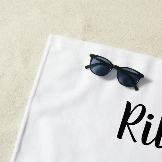 Goede steekproeven slechts met Curieuze Owl Strandlaken (In situ)