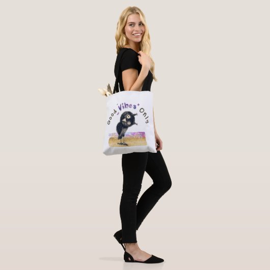Goede steekproeven slechts met Curieuze Owl Tote Bag (Op model)