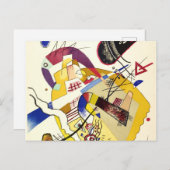 Goede stemming, 1923 by Wassily Kandinsky Briefkaart (Voorkant / Achterkant)