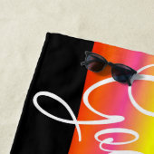 Goede Stemming Tropische Zomer Strandlaken (In situ)