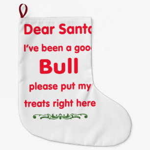 goede stier grote kerstsok