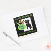 Goede stilte! Beloon Stickers. Vierkante Sticker (Envelop)