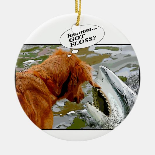 GOEDE STROOM? ORNAMENT - DOG / SHARK (Voorkant)