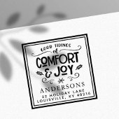 Goede taarten van het kerstadres Comfort & Joy Zelfinktende Stempel