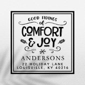 Goede taarten van het kerstadres Comfort & Joy Zelfinktende Stempel