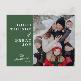 Goede Tiding van Grote Vreugde Kerstmis Briefkaart
