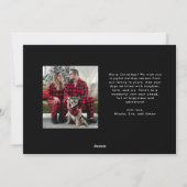 Goede Tidings Of Comfort And Joy Foto Feestdagenkaart (Achterkant)