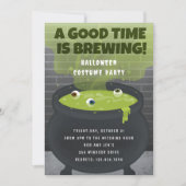 Goede tijd is ! brouwen Halloween kostuumfeest Kaart (Voorkant)